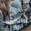 AILONEN Snow Wolf Comforter Set Queen Size, Brown Wolf Bedding