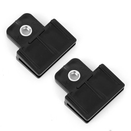 2pcs Window Door Glass Slot Clamp, Window Door Glass Groove Clips Car Hurricane Retaining Clip Auto Storm Groove Clamp Suitable for Most Vehicles (Black)