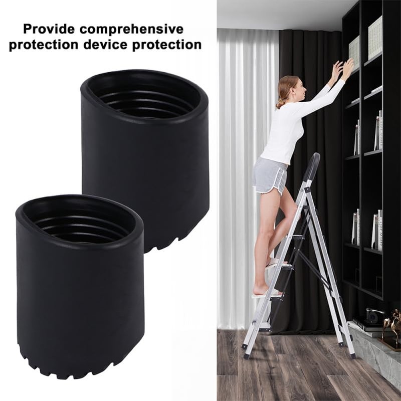 FOYTOKI Ladder Pads: 4pcs Ladder Feet Cover Non-Slip Rubber Step