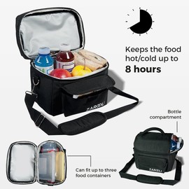 GEAR DISTRICT Insulated Large Lunch Bag for Women Men Stylish Adult Lunch Box Tote Bag Cooler