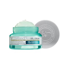 It Cosmetics Confidence in a Gel Oil Control Cream, Gel Hidratante Facial, Reduce el Brillo y la Apariencia de Poros Grandes con Niacinamida, Vitamina E y Péptidos, 60 ml