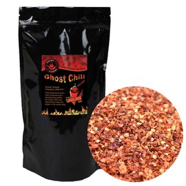 Red Bhut Jolokia Ghost Pepper Flakes by Magic Plant – Embrace the Super Hot Ghostly Bite | 800,000 to 1,041,427 SHUs | Distinctive Rich Fruity Flavor | Add to Any Dish or Drink (1 Kg)