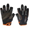 Sailing gloves Motivex® Professional Black/Orange Sizes S to XL, black,