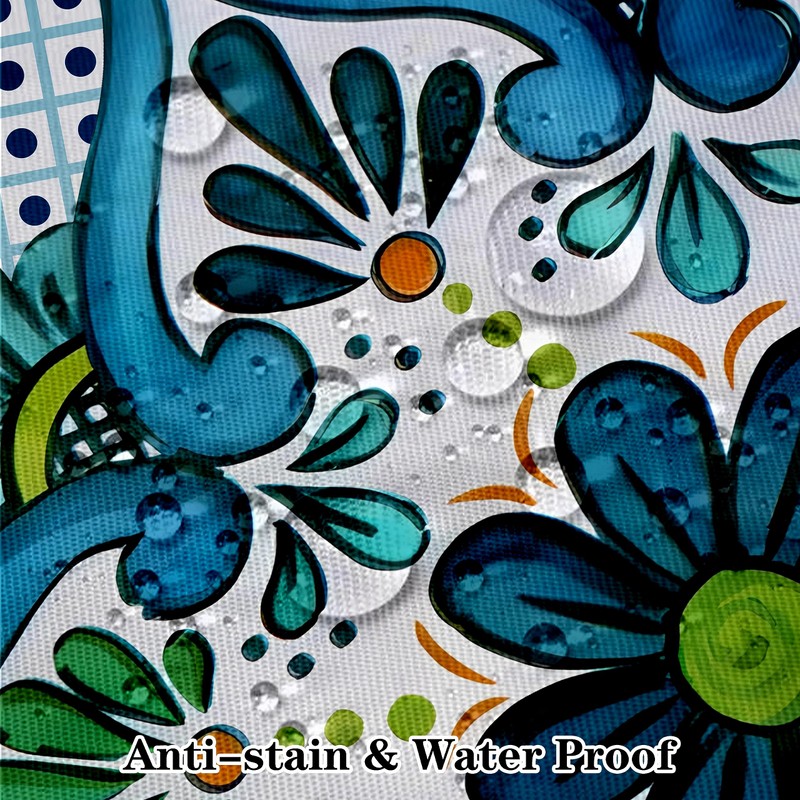iEvery Table Cloth Wipe Clean Boho Tablecloth Rectangular, Waterproof Wipeable
