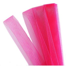 HAND Well Made Tools Nylon Fascinator dünner Rand, Bridal Gurtband Pferde Haar Sortiert Farben – 20 mm W x 5 Meter, neon pink, Length:5 Meters, Width: 20mm