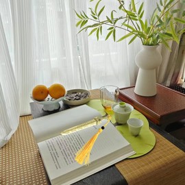 Sword Bookmark, Metal Bookmark, Bookmarks with Tassels, Your Reading Assistants, Classroom Prizes, Men Bookmarks, Office School Library Bookstore Home (Gold+Bronze)