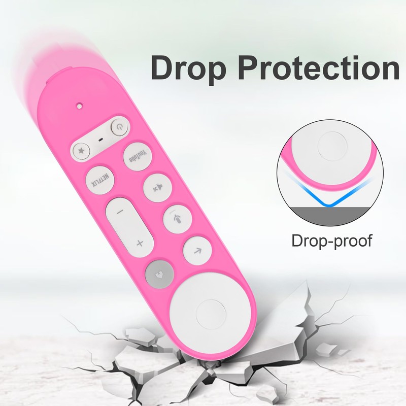 JCMOYUTY Glow Remote Cover Replacement for Google TV Streamer 4K