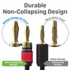 FosPower Deadbolt Banana Plugs 12 Pairs / 24 pcs, Screwless
