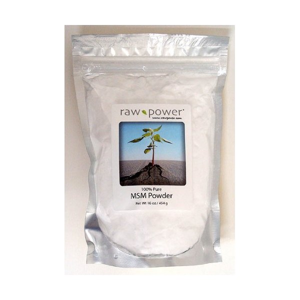 MSM Powder, 100% Pure, Raw Power (16 oz, Made in The USA)