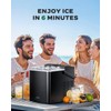 Silonn Portable Ice Maker, Ice Maker Countertop with Carry Handle,