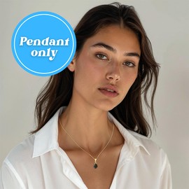 14K Gold Black Opal Pendant for Women - Teardrop Pendant - Solid Gold Pendant - Gold Pendant - Everyday Jewelry - Gold Formal Jewelry - Opal Jewelry for Women - Pendant Only