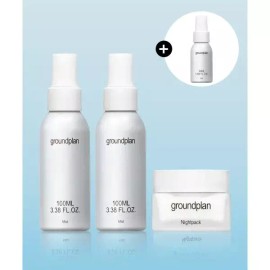 GROUND PLAN 미스트 100ml 2EA + 나이트팩 45ml 1EA SET (+미스트 50ml 증정) 2053276 GROUND PLAN Mist 100ml 2EA + Night Pack 45ml 1EA SET (+50ml Mist Gift) 2053276