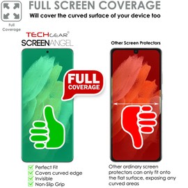 TECHGEAR [2 Pack Screen Protector fits Honor 70 5G [Screen Angel Edition] [Case Friendly] [Bubble Free] [FULL Screen Coverage] HD Clear Flexible TPU Film