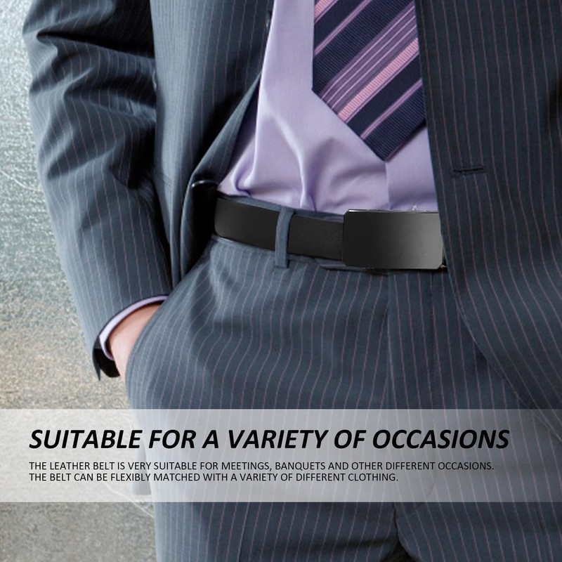 KRYMSON 1 Piece Belt, Men's Belt, Hole-less Belt, Buckle Belt,