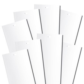 Generic 25-Pack White Vertical Blinds Replacement Slats, for Doors and Windows. Easy Install Standard Replacement, 82.5” Long x 3.50"" Wide