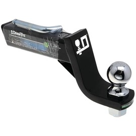 Draw-Tite 40644 Trailer Hitch Ball Mount Starter Kit, Fits 2 Inch Square Receiver, 4 Inch Drop, 7,500 lbs. Capacity, Includes 2-Inch Trailer Ball and Pin & Clip, Black