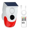 Yasorn RF Solar Infrared Alarm, Motion Sensor Alarm with Remote