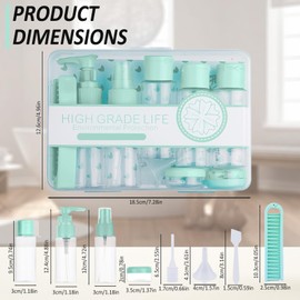 Travel Bottles Kit for Toiletries Trial Size Empty Bottles Set Toiletry Dispenser Bottle Leak Proof Bottles for Journey Business Trip Hotel Camping