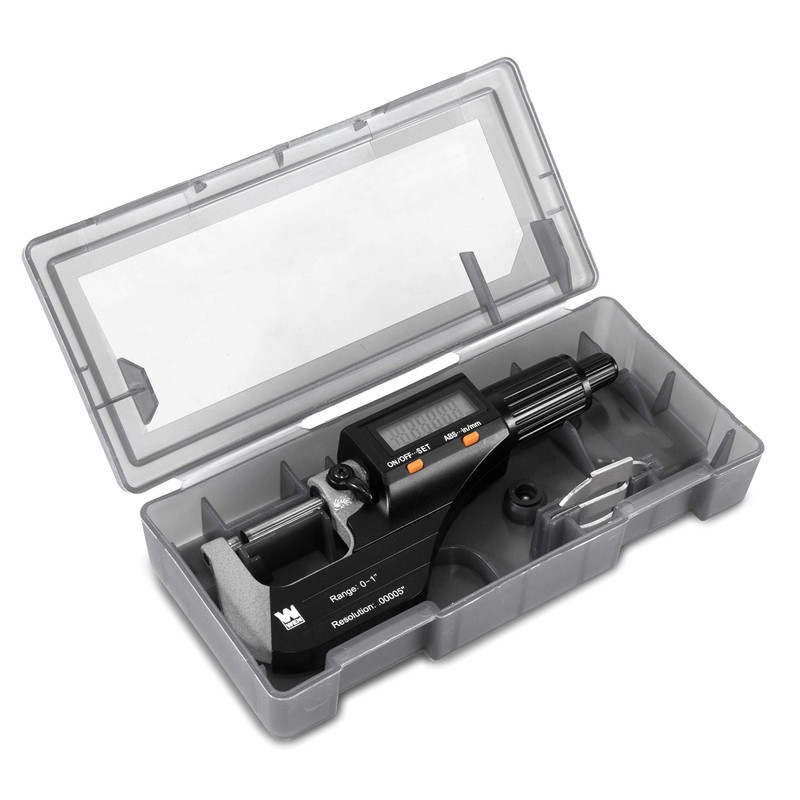 WEN 10725 Standard and Metric Digital Micrometer with 0 to
