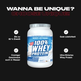 Body Attack 100% Whey Protein Hydrolysate, Ultra-Filtrated Whey Protein (Vanilla Ice, 900 g)