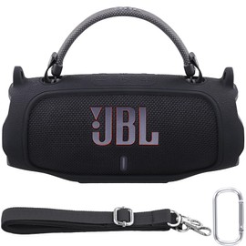 Baval Silicone Case Compatible with JBL Charge 6 Portable Bluetooth Speaker(Black Cover)