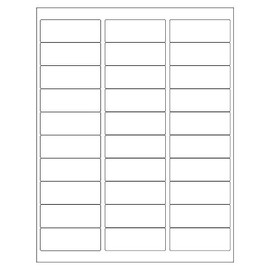 ChromaLabel 1 x 2-5/8 Inch Printable Barcode Labels for Laser and Inkjet Printers, 750 Pack, 25 Sheets