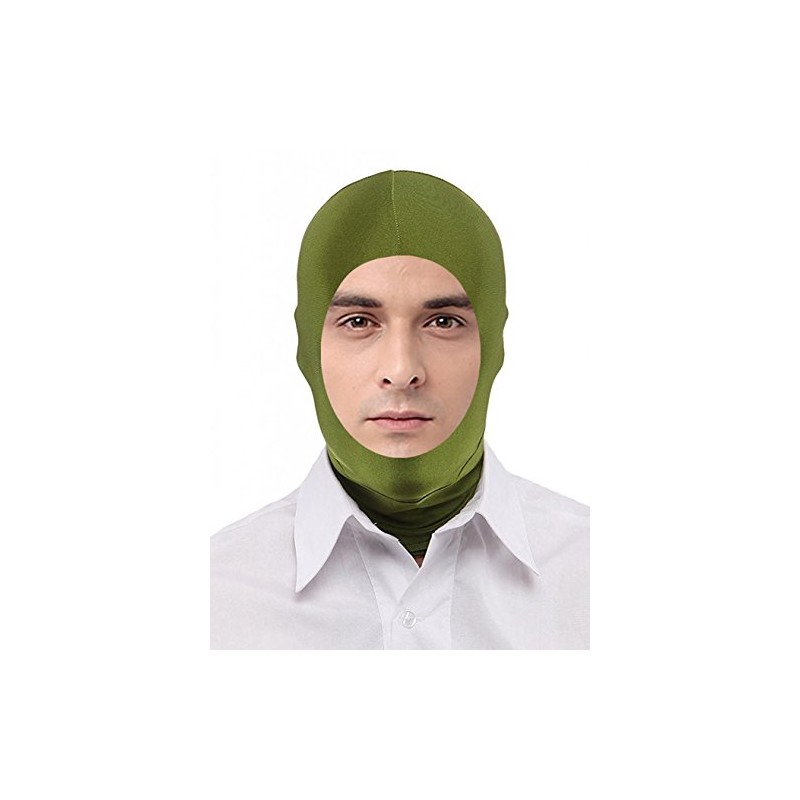 Seeksmile Unisex Lycra Spandex Full Cover Zentai Hood Mask (Adult