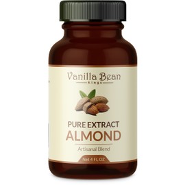 Pure Almond Extract for Baking and Flavoring - 4 OZ - Premium Quality Natural Flavors for Baked Goods, Desserts, & Cooking