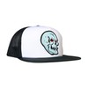 TOPSTONE Horror Skull Patch Snapback Trucker Hat White