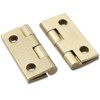 Murtenze 8 Pcs 1 Inch Mini Solid Brass Hinges，Brass Cabinet