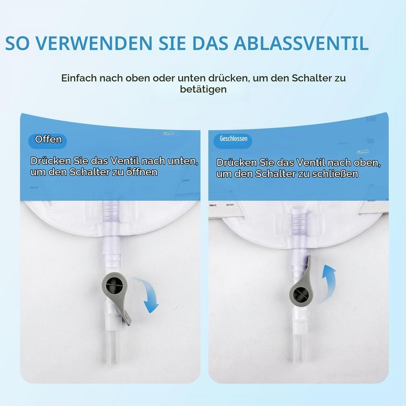 Heagimed Pack of 10 Urine Bags, 1000 ml Urine Bag