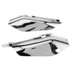 2Pcs Air Deflector Trim Heat Shield Motorcycle MidFrame Trim Fit