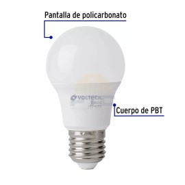 Volteck LED-40FBX4 Pack of 4 LED lamps A19 6 W, daylight, box, Basic