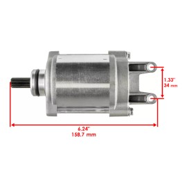 Caltric Starter fits Suzuki GSX-R1000 2001 - 2008 31100-40F00 410-52223 Starting Motor