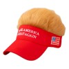 ~ Gorra De Béisbol Con Peluca Rubia Trump, Decoración De