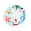 50pcs Disposable Christmas Party Paper Plates in 5 Assorted Designs