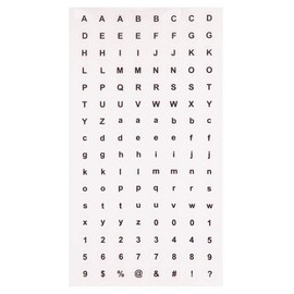 Baker Ross AW342 Transparent Letter & Number Stickers (Pack of 1000)
