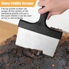 SAVITA Heavy Duty Grill Scraper, Stainless Steel Grill Scraper Food