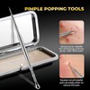 YGQQOY Professional Blackhead Remover Tools,Pimple Popper Tool Kit,Blemish, Whitehead Popping,