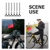 Gadpiparty Bicycle Handlebar Flagpole, Pack of 6, Plastic Flag Holder