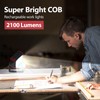 Tresda LED Rechargeable Work Light with Clamp, 2Pack 2100LM COB