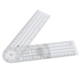 Angle Measurement Ruler, Practical Sturdy Structure Tough Adjustable Angle Finder Ruler for School