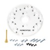 POWERTEC Router Base Plate Clear Acrylic 6-1/2" & 5/16" Thick
