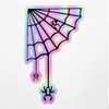 Holographic Decal Stickers of Spider and Web 1 Premium Waterproof