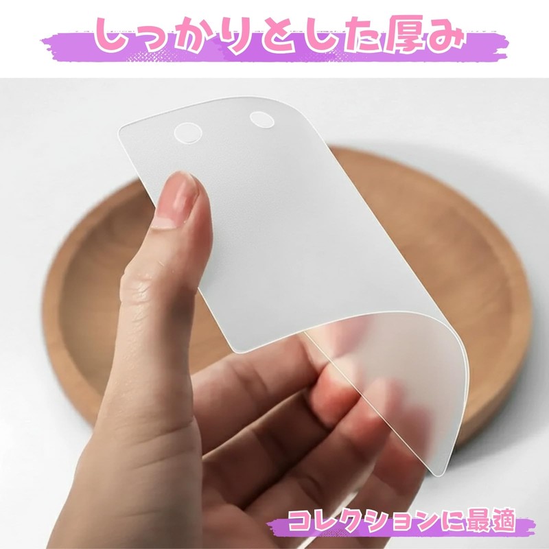 Letics Sticker Pad, Plastic Plate, PP Sheet, Translucent, Clear Refill,
