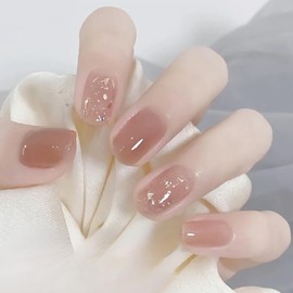 YUANLIFE EN32 Gel Nail Seal, Hand, Semi-hardened Nail Seal, Hardening Type, Nail Seal, Gel Nail, Just Stick, French Gel Nail, Long Lasting, Odorless, Short Nails, Office Nails, Nail Pies, Simple