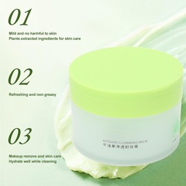 Bálsamo limpiador refrescante e hidratante de aguacate, 99 ml (3.5 oz): un desmaquillante portátil que limpia la piel y elimina el maquillaje.