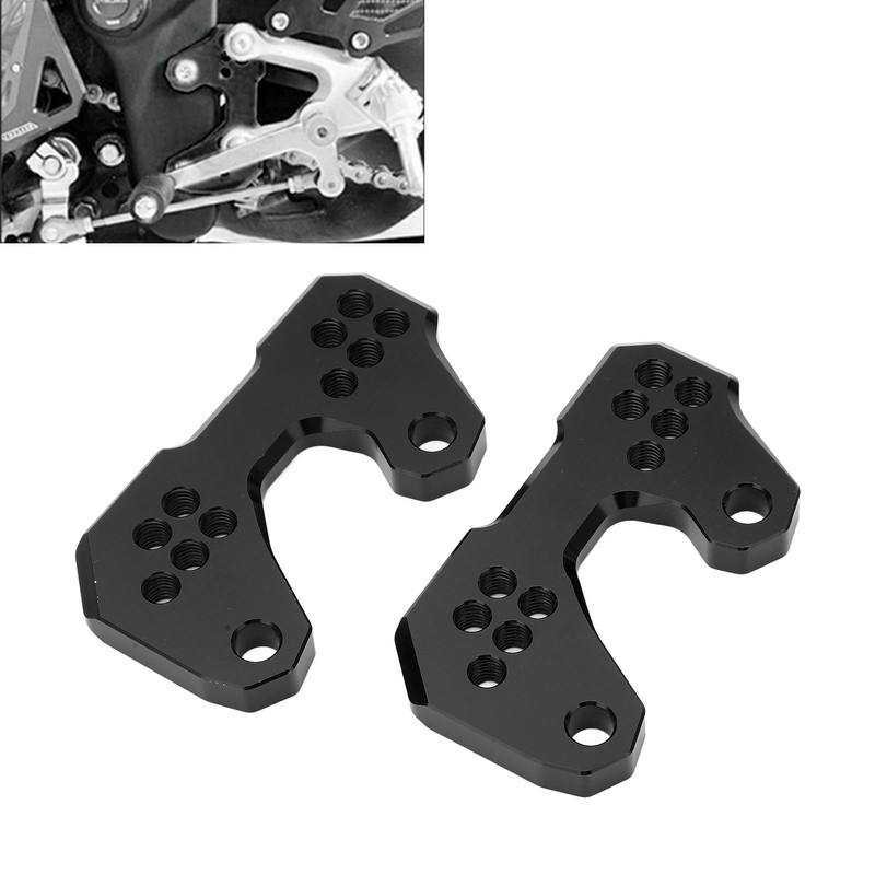 Motorcycle Adjustable Rearset Foot Pegs Mounting Base Replacement for YZF