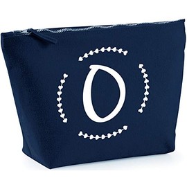 Hippowarehouse O Initial printed make up cosmetic wash bag 18x19x9cm