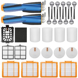 Replacement Parts for Shark AI AV2511AE AV2501S AV2610WA AV2501AE RV2502AE RV2610WA UR2500SR RV2520 AV2510 AI Ultra Robot Vacuum Cleaner Accessories Kits. Main Brush,HEPA Filter,Foam Filter,Side Brush